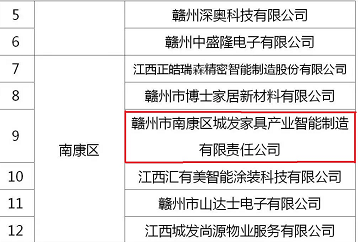 喜訊！城發(fā)智能制造入選2022年度贛州市重點(diǎn)上市后備企業(yè)名單